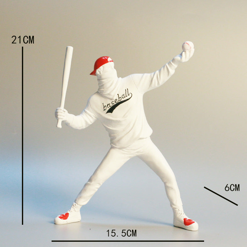 Little Girl with Balloon Resin Art Sculpture