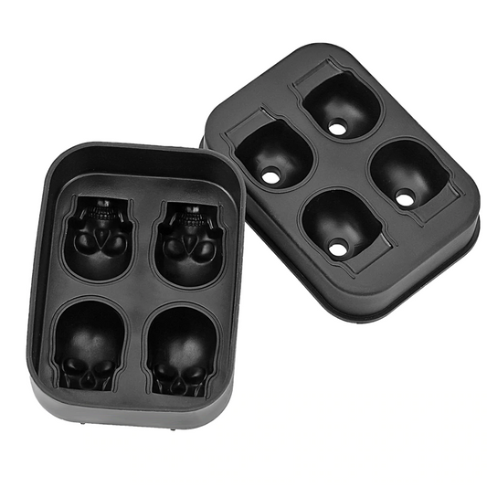 3D Silicone Skull Ice Cube Mold & Maker | Large Novelty Drink Tray