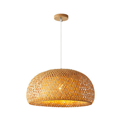 Rustic Rattan Basket Lamp Shade Chandelier