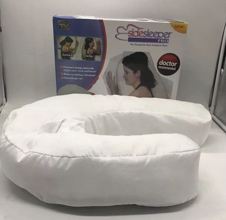 Soft Cotton Side Sleeper Pillow for Spinal Alignment