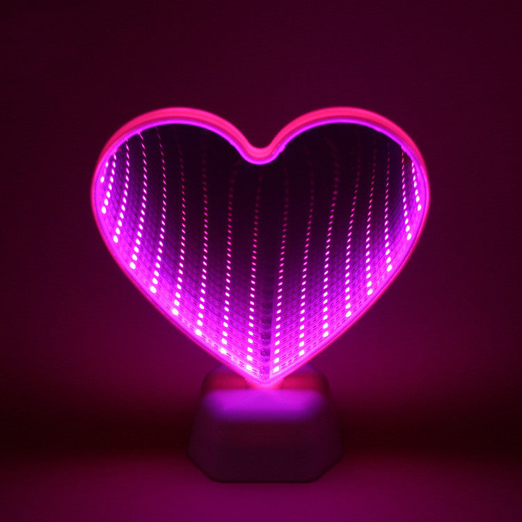 Creative Double-Sided Love Tunnel LED Mirror Light