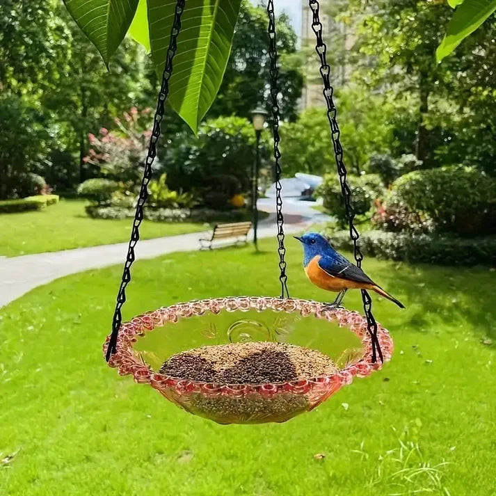 Solar Cascade Hanging Bird Bath Fountain