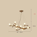 Zen Japanese Wabi-Sabi Tree Branch Chandelier