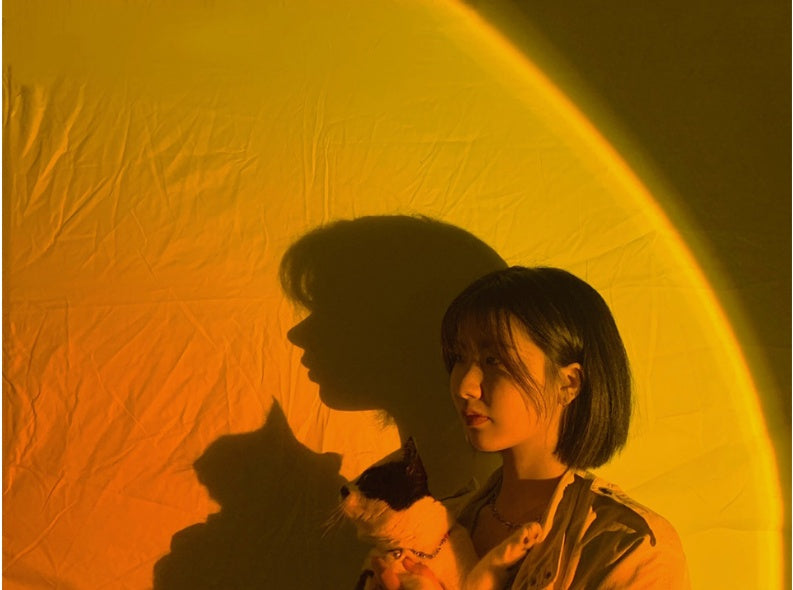 Smart APP Remote Control RGB Color Sunset Light