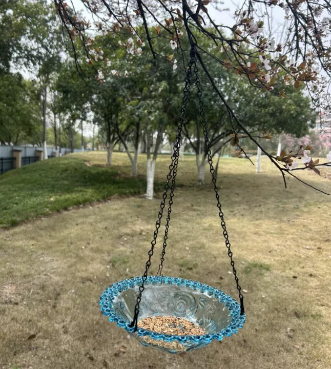 Solar Cascade Hanging Bird Bath Fountain